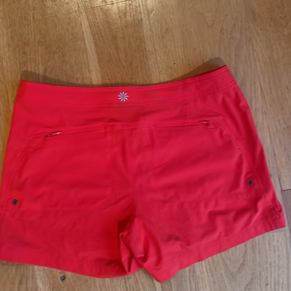 Athleta orange shorts, size 0, like new - Picture 4 of 6